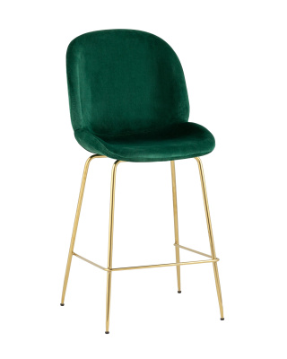 Стул полубарный Beetle со спинкой изумрудный фото Стул полубарный Beetle со спинкой изумрудный. Фото №2