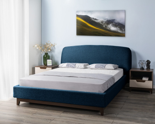 Кровать с ортопедическим основанием и ящиком Сканди Лайт 1.8 Сапфир. Фото №8