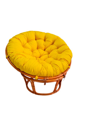 Кресло Папасан 23/01 с желтой подушкой. Фото №2