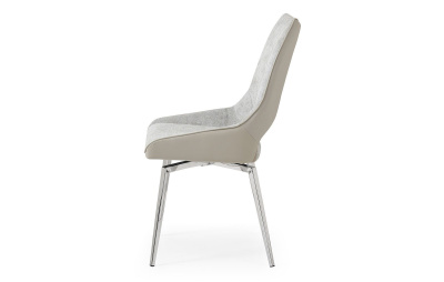 Стул DC1239 бежевый/ноги сталь фото Стул DC1239 бежевый/ноги сталь. Фото №3