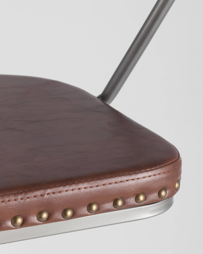 Стул барный TOLIX ARMS SOFT серебристый. Фото №7