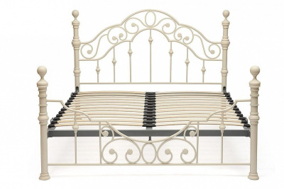 Кровать металлическая VICTORIA Размеры: 140х200 см  Цвет: античный белый (antique white) фото Кровать металлическая VICTORIA Размеры: 140х200 см  Цвет: античный белый (antique white). Фото №2