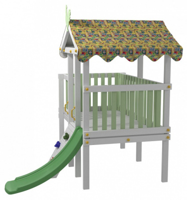 Комплекс игровой ДК7Б, бирюзовый, серый фото Комплекс игровой ДК7Б, бирюзовый, серый. Фото №3