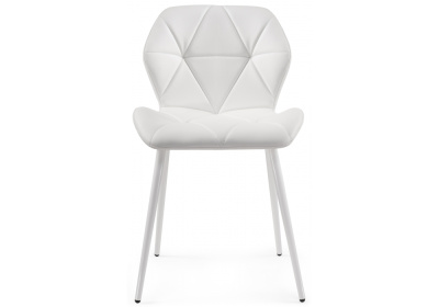 Стул Вальд экокожа белый / белый глянец. Фото №2