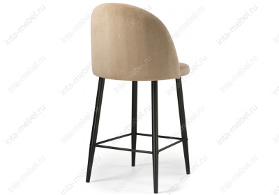 Барный стул Амизуре бежевый / черный матовый. Фото №4
