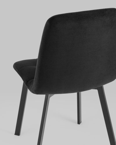 Стул Oliver Square велюр черный. Фото №8