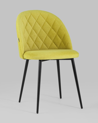 Стул Марсель микровелюр желтый. Фото №3