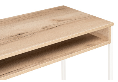 Стол, Лео Лофт дуб делано светлый / матовый белый фото Стол, Лео Лофт дуб делано светлый / матовый белый. Фото №4