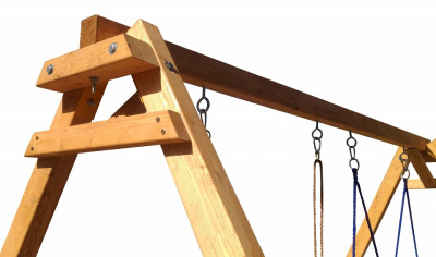 Качели детские Р911-22, коричневый. Фото №5