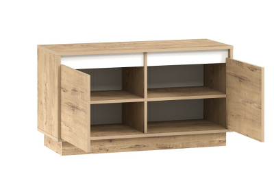 Тумба НМ 040.53 Virginia  Белый Скандинавский/Дуб Бунратти фото Тумба НМ 040.53 Virginia  Белый Скандинавский/Дуб Бунратти. Фото №2