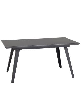 Стол обеденный Палермо раскладной 160-200*90 серый со стеклом. Фото №2