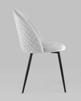 Стул Lilly велюр серебристый фото Стул Lilly велюр серебристый. Фото №4