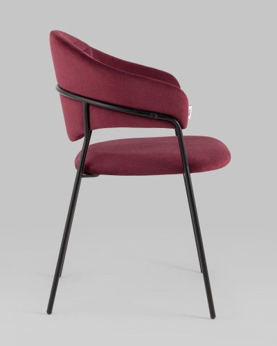 Стул Алексис велюр винный. Фото №4