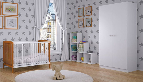 Кроватка Polini Kids Simple 101, белый фото Кроватка Polini Kids Simple 101, белый. Фото №10