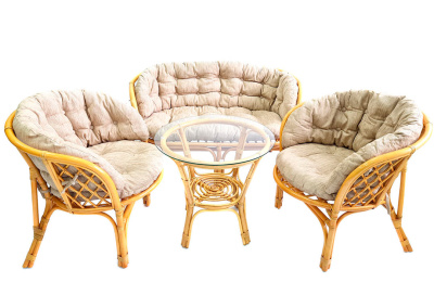 Комплект Багама с диваном и бежевыми подушками. Фото №2