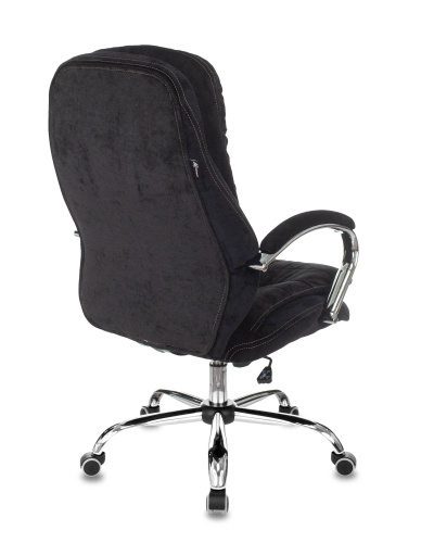 Кресло руководителя Бюрократ T-9950SL Fabric черный Light-20 крестовина металл хром. Фото №6