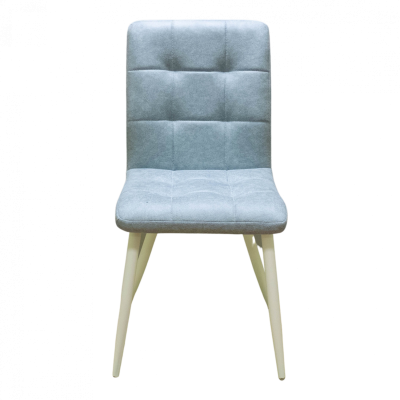 Стул Доби (Каркас (белый 9016 матовый) тк. коллекции Safari голубой 020). Фото №2