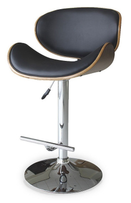 Стул барный JY1076 черный/хром фото Стул барный JY1076 черный/хром. Фото №3