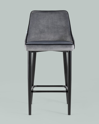 Стул полубарный Коби велюр серый фото Стул полубарный Коби велюр серый. Фото №5