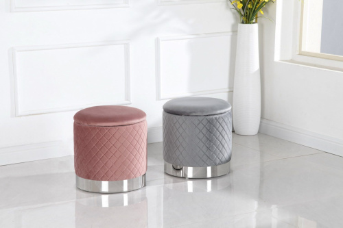 Пуф FS-006-40SV серый. Фото №4