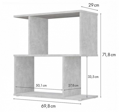 Стеллаж Polini Home Smart, серый. Фото