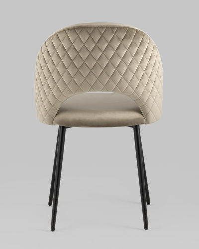 Стул Меган велюр с ромбами капучино. Фото №6