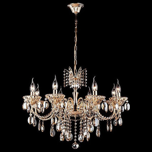 Подвесная люстра Eurosvet Reinis 10025/8 золото/тонированный хрусталь Strotskis фото Подвесная люстра Eurosvet Reinis 10025/8 золото/тонированный хрусталь Strotskis. Фото №2