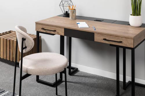 Стол рабочий лофт дуб табак графит . Фото №19