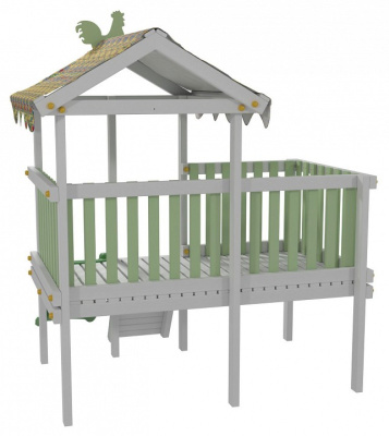 Комплекс игровой ДК7Б, бирюзовый, серый фото Комплекс игровой ДК7Б, бирюзовый, серый. Фото №4