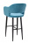 Кресло барное Oscar Сканди Блю/Черный. Фото №4