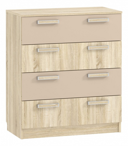 Акварель НМ 013.71-01 М Комод Капучино/Дуб сонома, Дуб Сонома. Фото №1