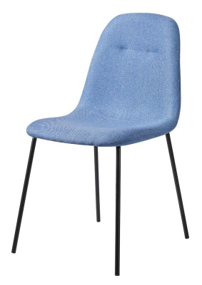 Стул C-1101 синий/матовый черный. Фото №3