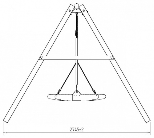 Качели детские Р911-17, коричневый фото Качели детские Р911-17, коричневый. Фото №8