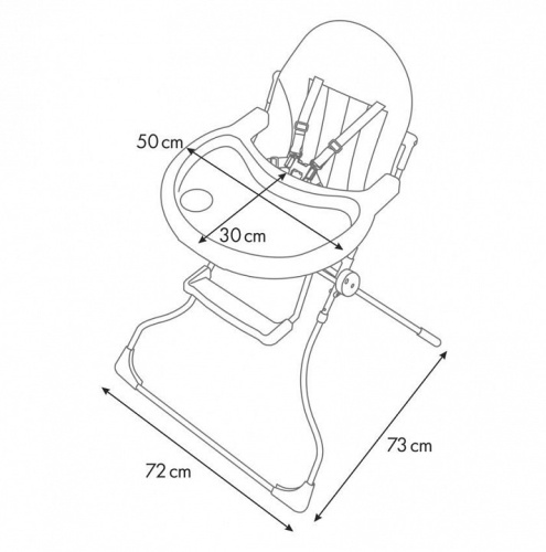 Стул для кормления Polini Kids 152, белый. Фото №9