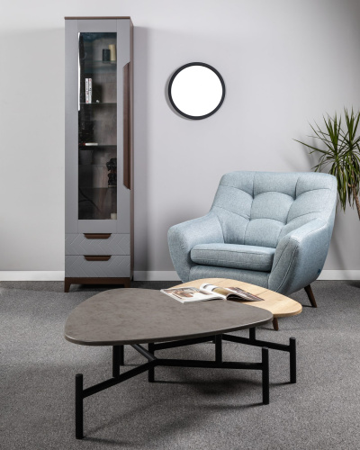 Шкаф витрина Сканди Грей. Фото №13