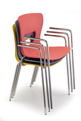 Стул PLUTO-4 c подлокотниками хром фото Стул PLUTO-4 c подлокотниками хром. Фото №5