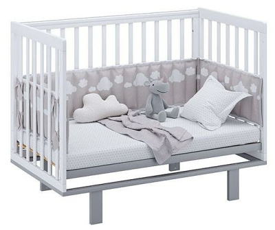 Кроватка Polini Kids Simple 340, белый фото Кроватка Polini Kids Simple 340, белый. Фото №3