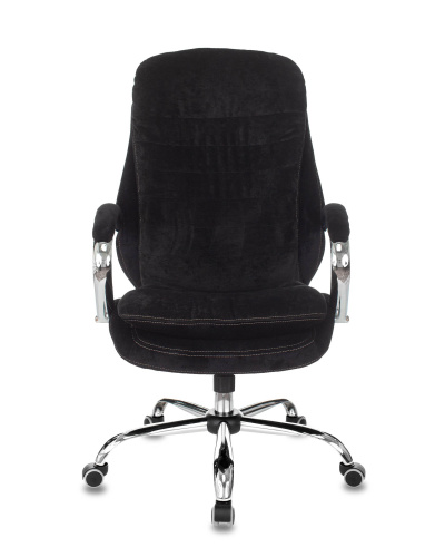 Кресло руководителя Бюрократ T-9950SL Fabric черный Light-20 крестовина металл хром. Фото №4