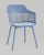 Стул Crocus с подушкой велюр голубой. Фото №4