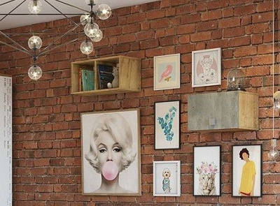 Полка навесная АН-04,коричневый фото Полка навесная АН-04,коричневый. Фото №3