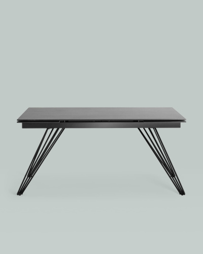 Стол обеденный Пандора раскладной 160-240*90 керамика темная. Фото №4