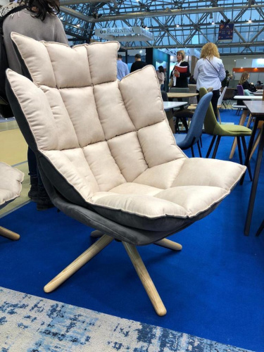 Дизайнерское кресло DC-1565С (бежевое) BEIGE. Фото №4