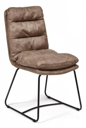 Стул MASON (mod. 8255) металл/ткань, 45х64х91 см, серый (MF-06)/черный  (поставляется по 2 шт). Фото №1