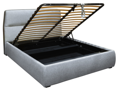 Кровать с ортопедическим основанием и ящиком Сканди 1.8 Грей фото Кровать с ортопедическим основанием и ящиком Сканди 1.8 Грей. Фото №4