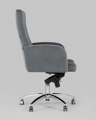 Кресло руководителя Лансет микровелюр темно-серый фото Кресло руководителя Лансет микровелюр темно-серый. Фото №4