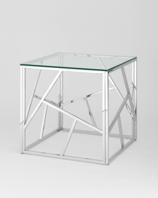 Журнальный столик 55*55 АРТ ДЕКО серебро фото Журнальный столик 55*55 АРТ ДЕКО серебро. Фото №3