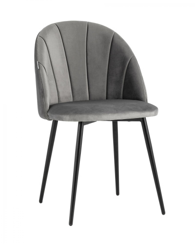 Стул Логан велюр серый. Фото №1